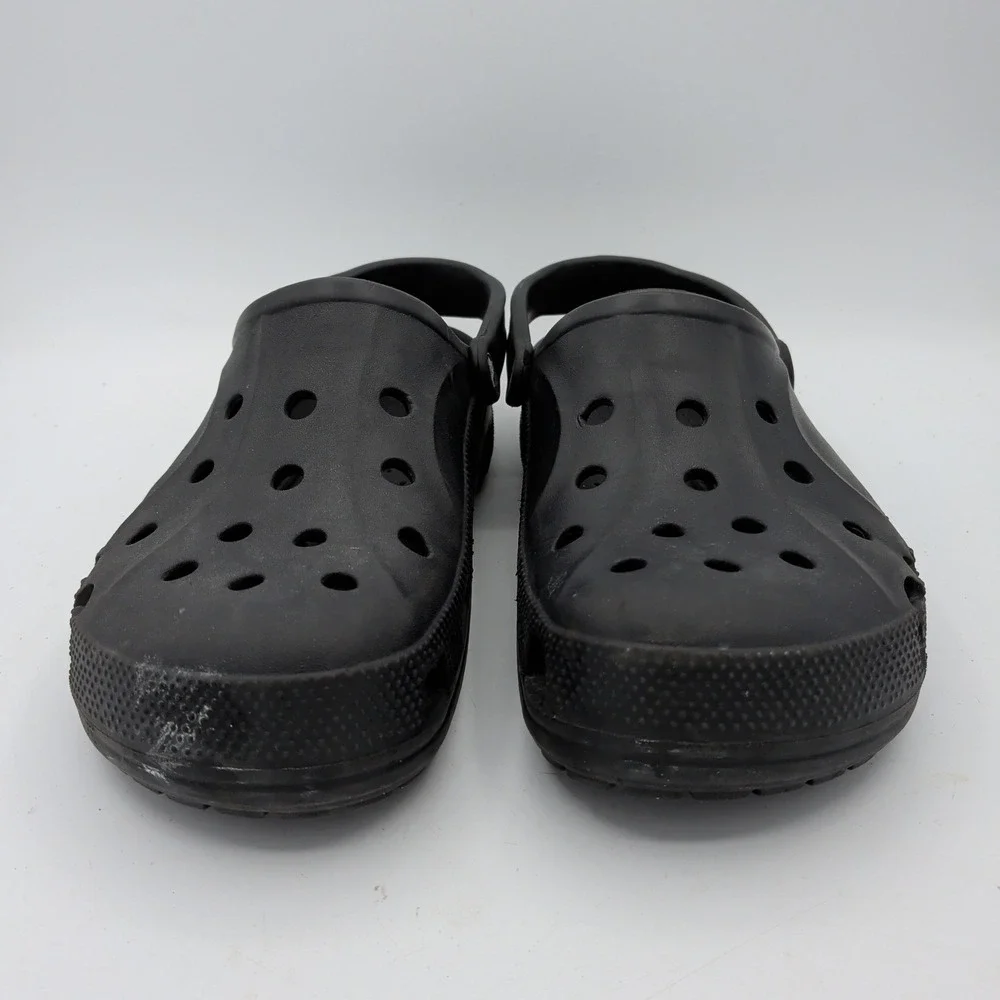 Crocs Baya Clog Mens 11 Black Slip On Comfort Water Shoes Sandals 10126